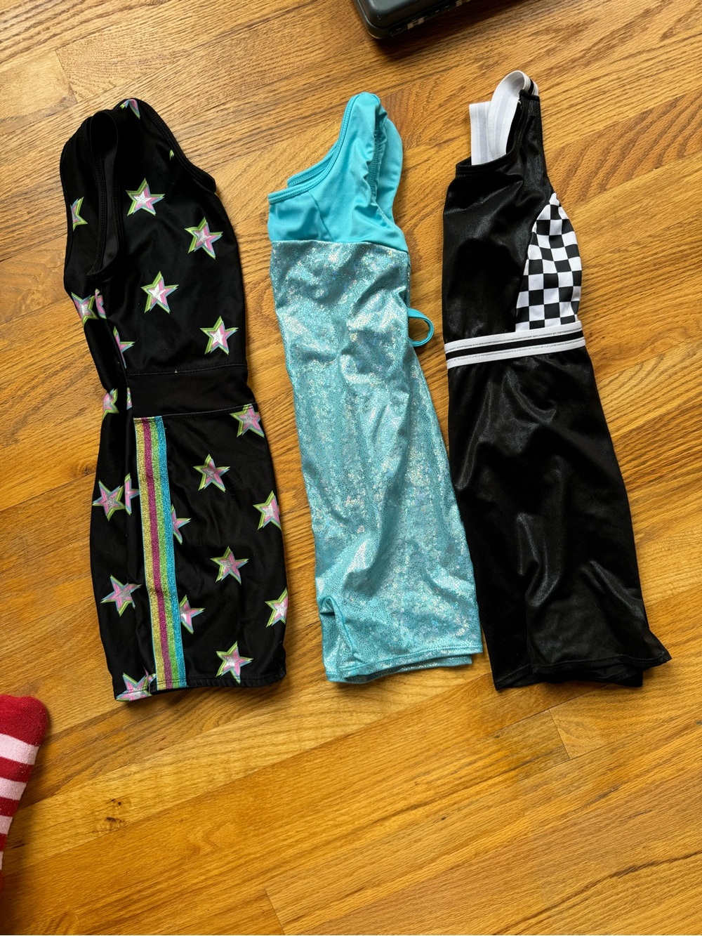Kids Teal Shimmer Dance Costume